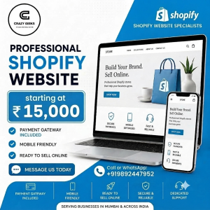 Shopify Website Development Mumbai Starting ₹15K